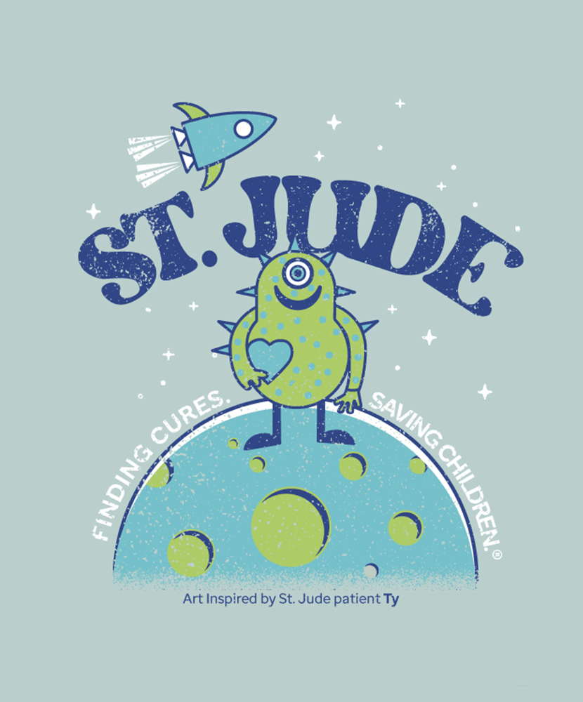 Primary image St. Jude Alien Landing Tee - Patient Art Inspired